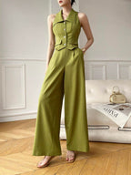 AZ Women's Fashionable Open Shoulder Suit Set shein