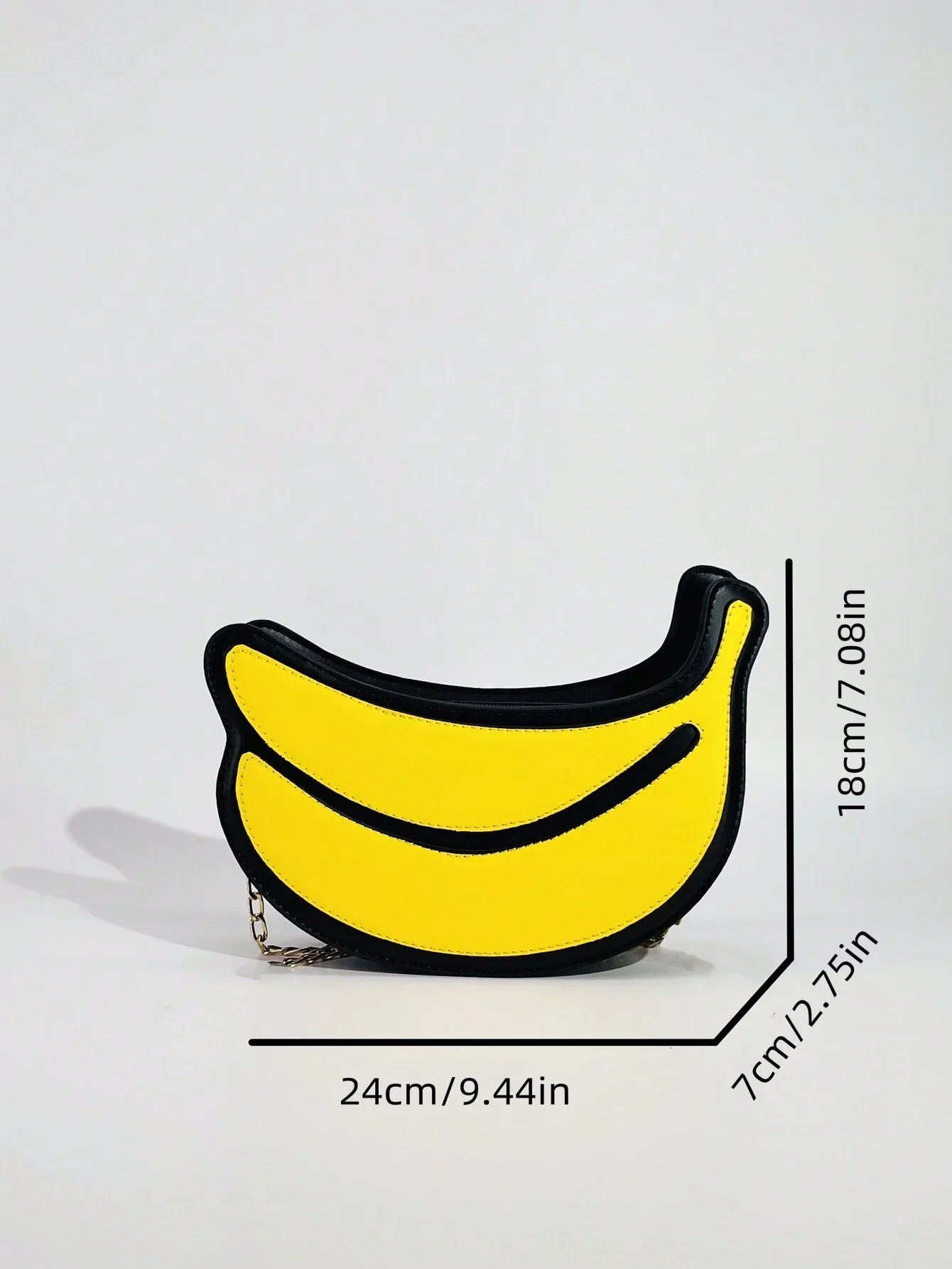 Creative Fruit Pattern Bag - Fresh Banana Shaped Crossbody Bag shein