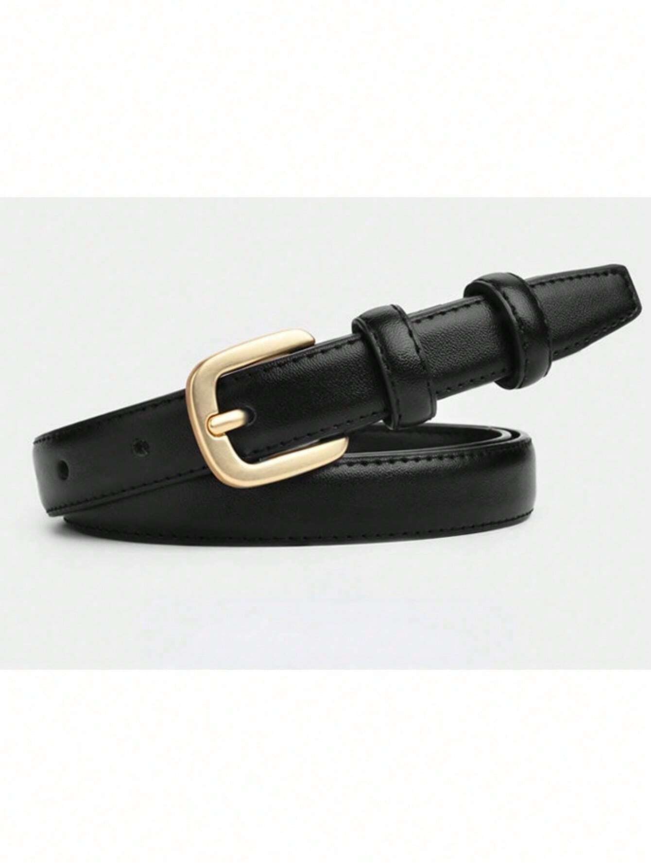 1pc Women's Decorative Jeans Pant, Retro & Fashionable, Goes Well With Daily Wear, Comes With Belt