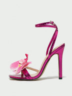 Eye-Catching Lan Flowers Sexy Strappy Elegant Sandals shein