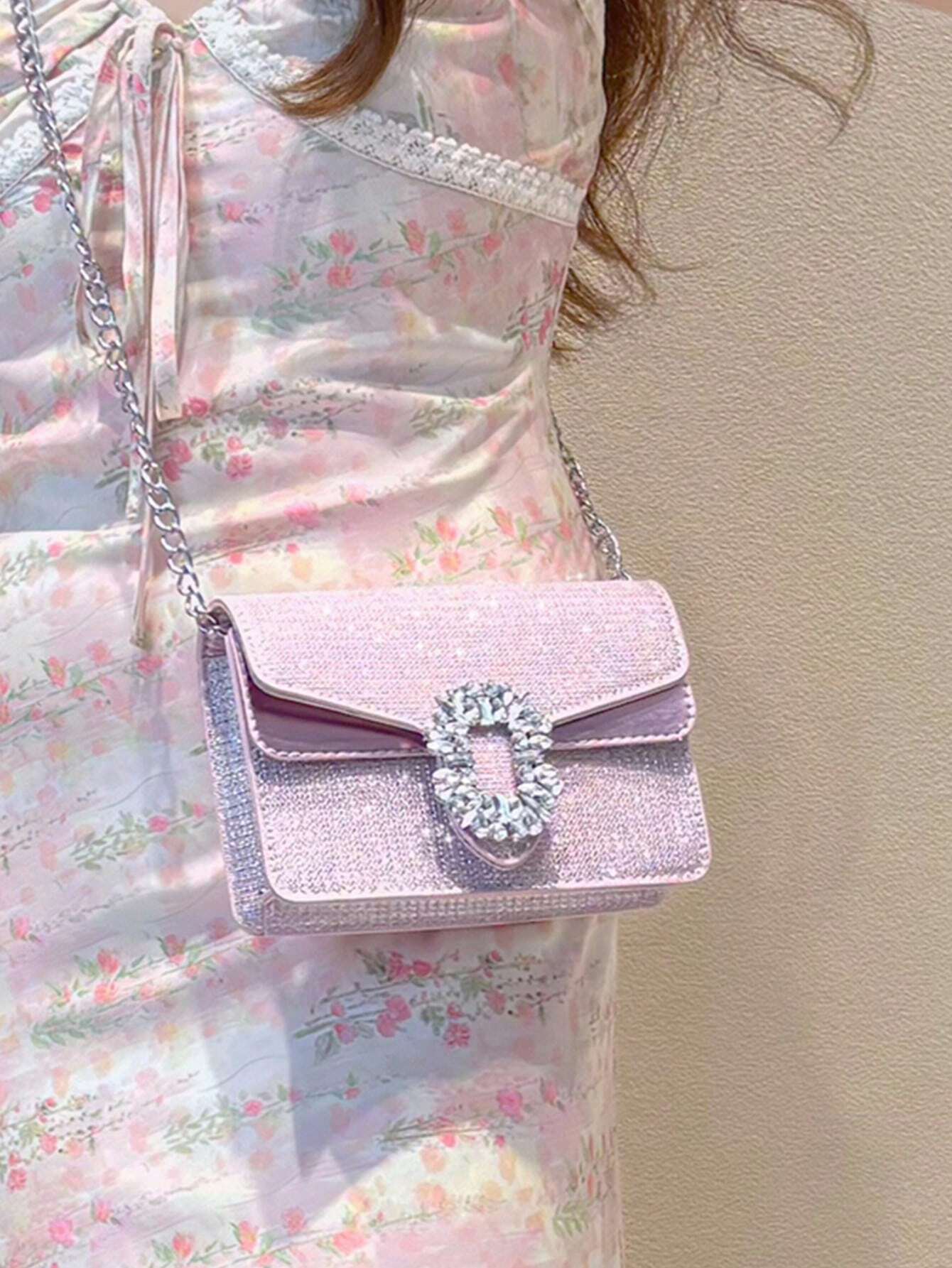 Casual Fashion Chain Shoulder Bag shein