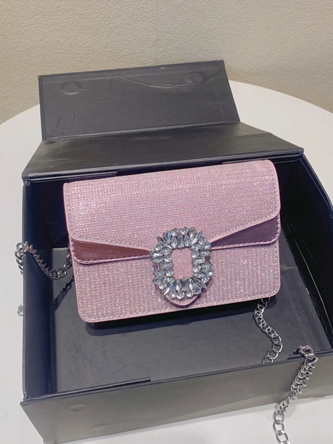 Casual Fashion Chain Shoulder Bag shein