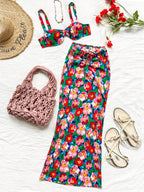 WYWH Women's Vacation Set, Suitable For Beaches And Seaside shein