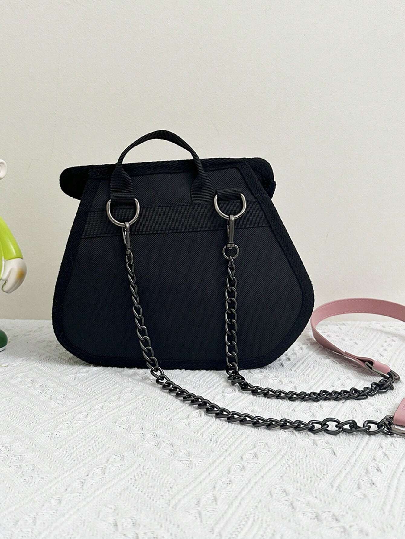 Bag Girl Anime Cartoon Girl's Heart 2D Cute Shaped Cake Handbag shein