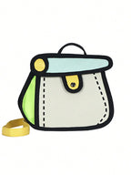 Bag Girl Anime Cartoon Girl's Heart 2D Cute Shaped Cake Handbag shein
