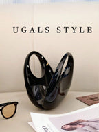 Luxury 2023 Women's Party Prom Crescent Clip Box Evening Clutch Acrylic Transparent Clutch Waterproof Crossbody Bag shein