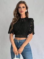 Privé Women's Lace See-Through Camisole With Shirt shein