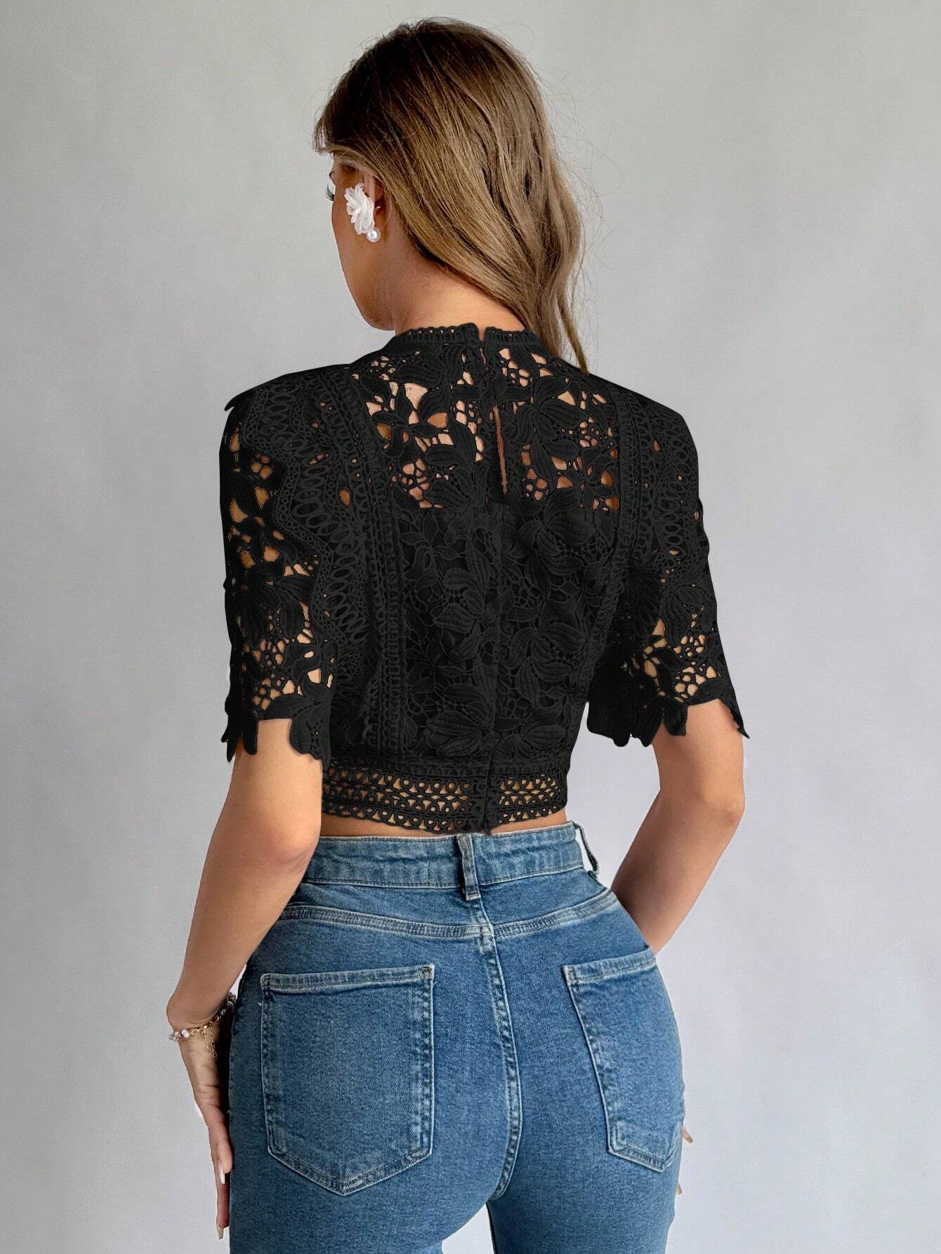 Privé Women's Lace See-Through Camisole With Shirt