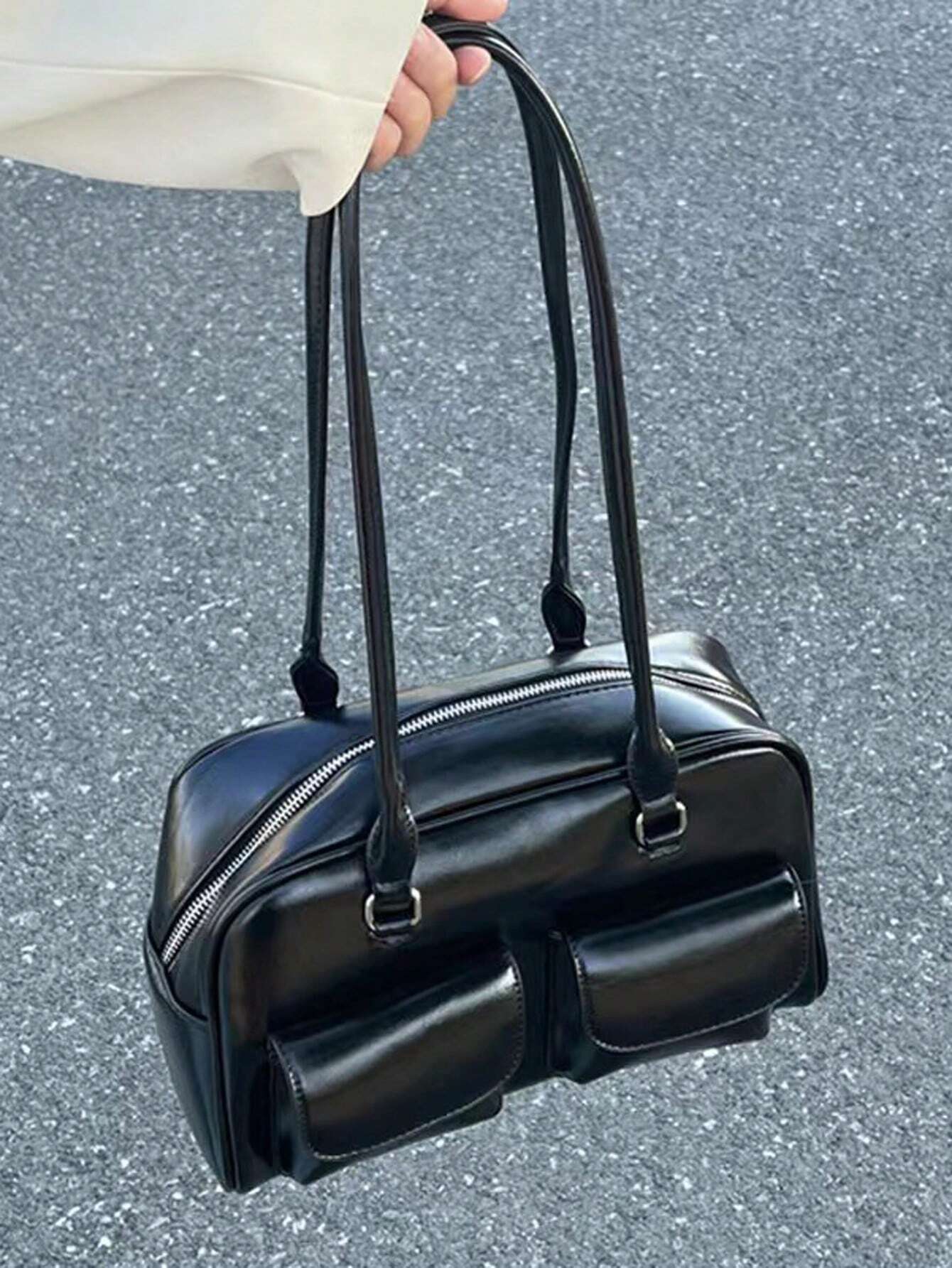Women Armpit Bag New Fashion Tote Bag With Large Capacity And Multiple Pockets shein