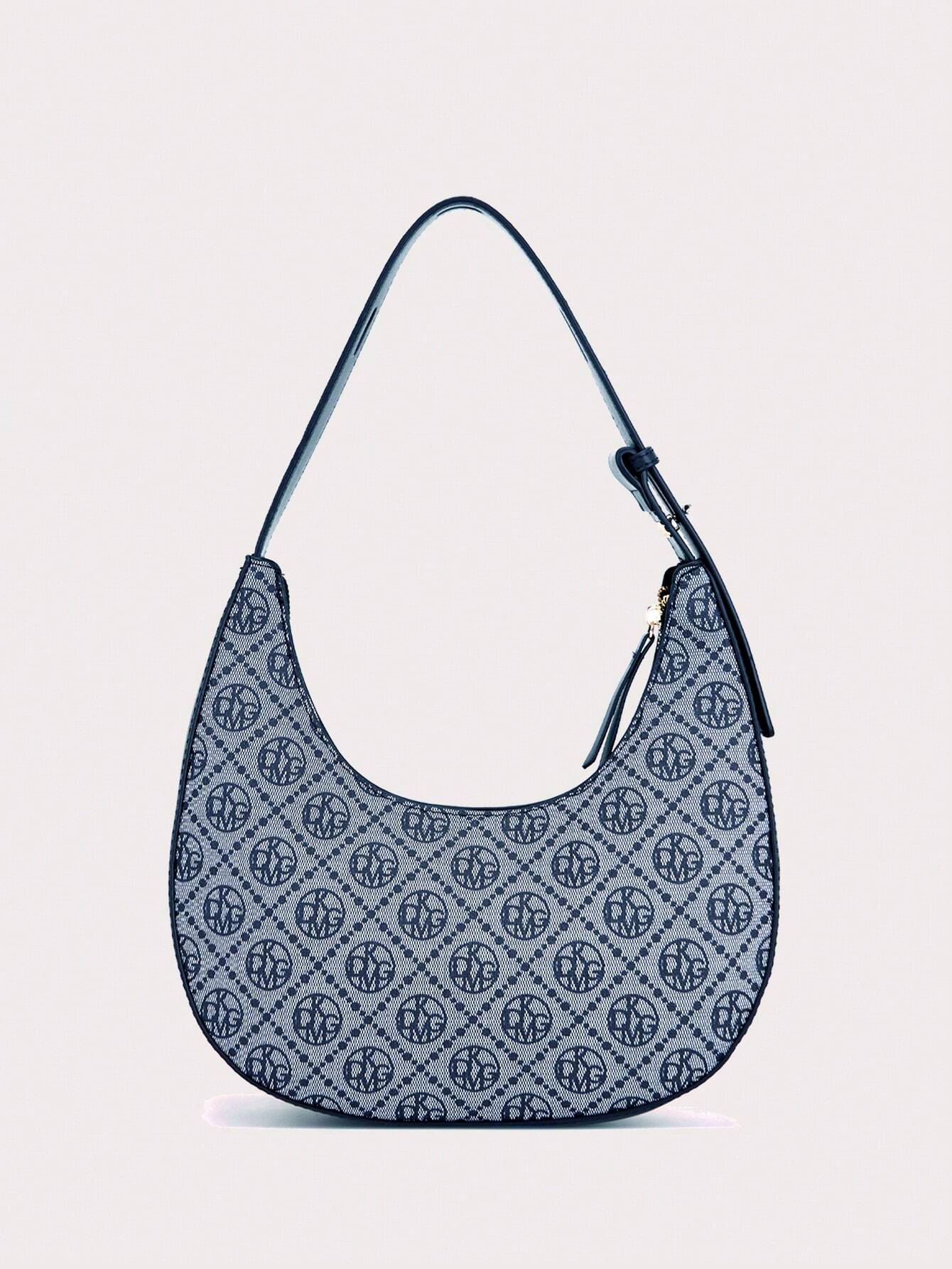 ANESSAMAY&DKMG 2pcs/Set Silk Printed Letter Pattern Combination Bag Strap Adjustable shein