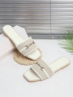 Women's Outdoor Flat Slippers shein