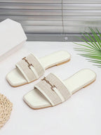 Women's Outdoor Flat Slippers shein