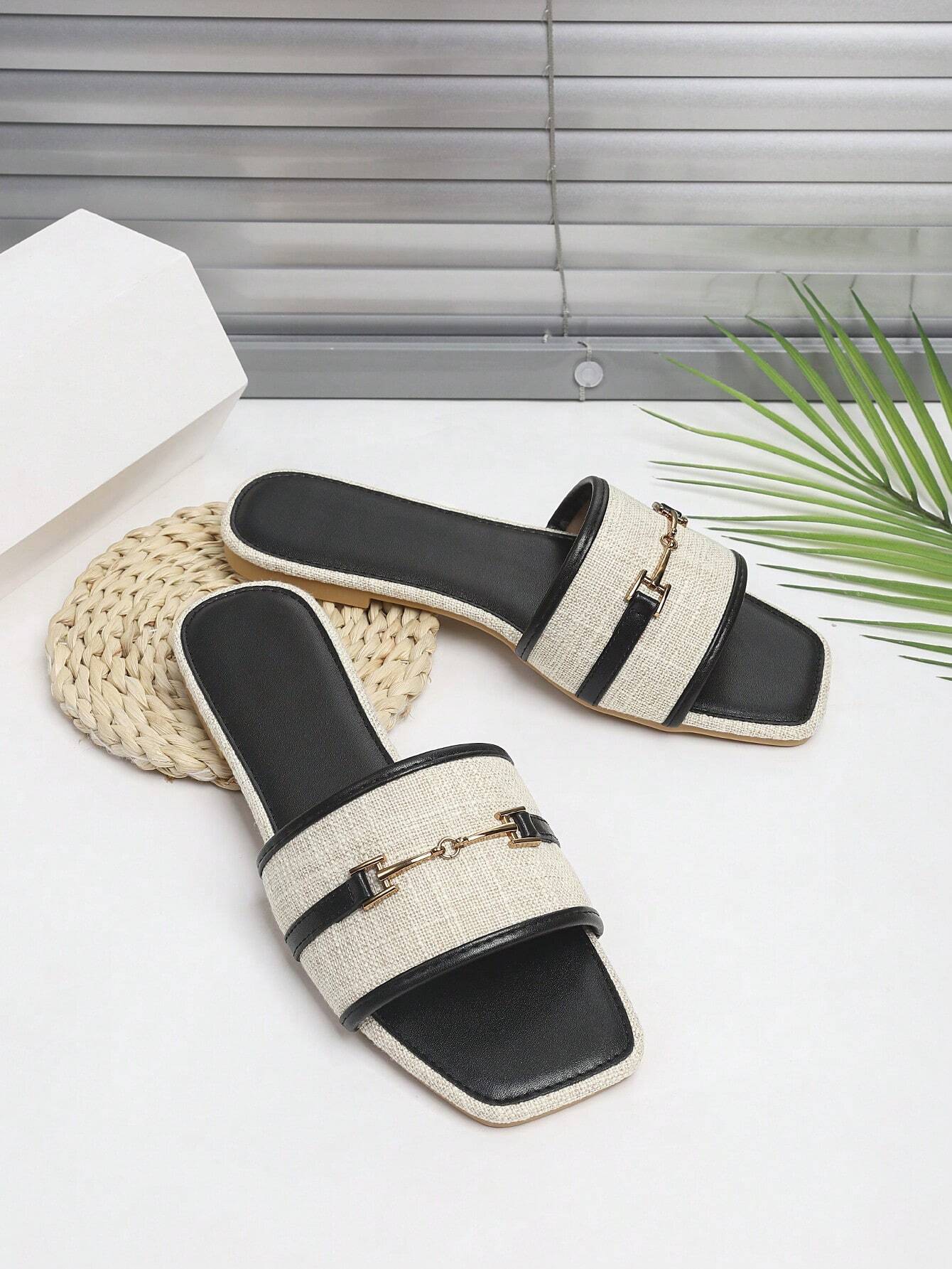 Women's Outdoor Flat Slippers shein