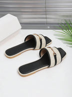 Women's Outdoor Flat Slippers shein