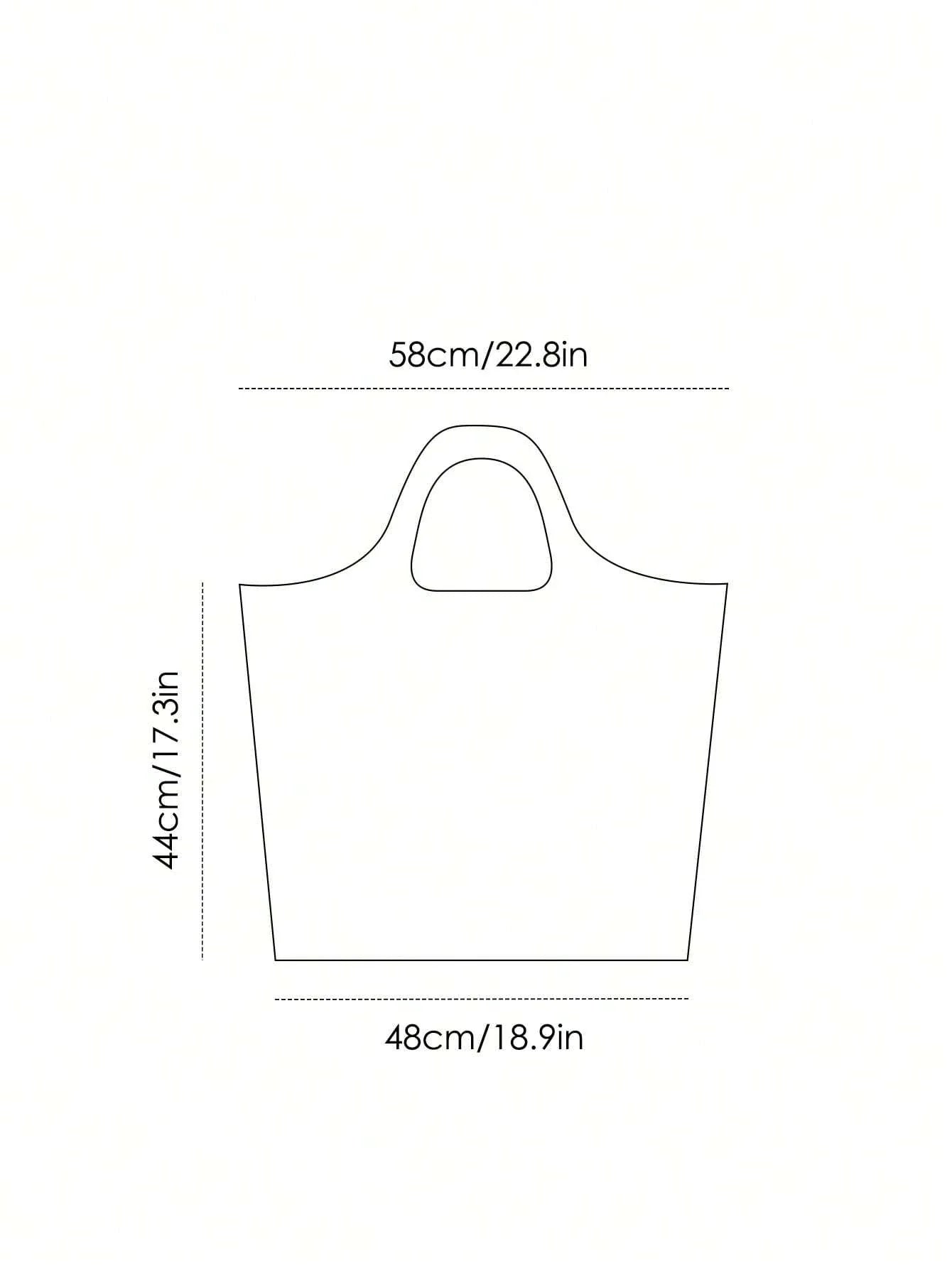 Letter & Harrypotter Deathly Hallows Geo Graphic Tote Bag shein