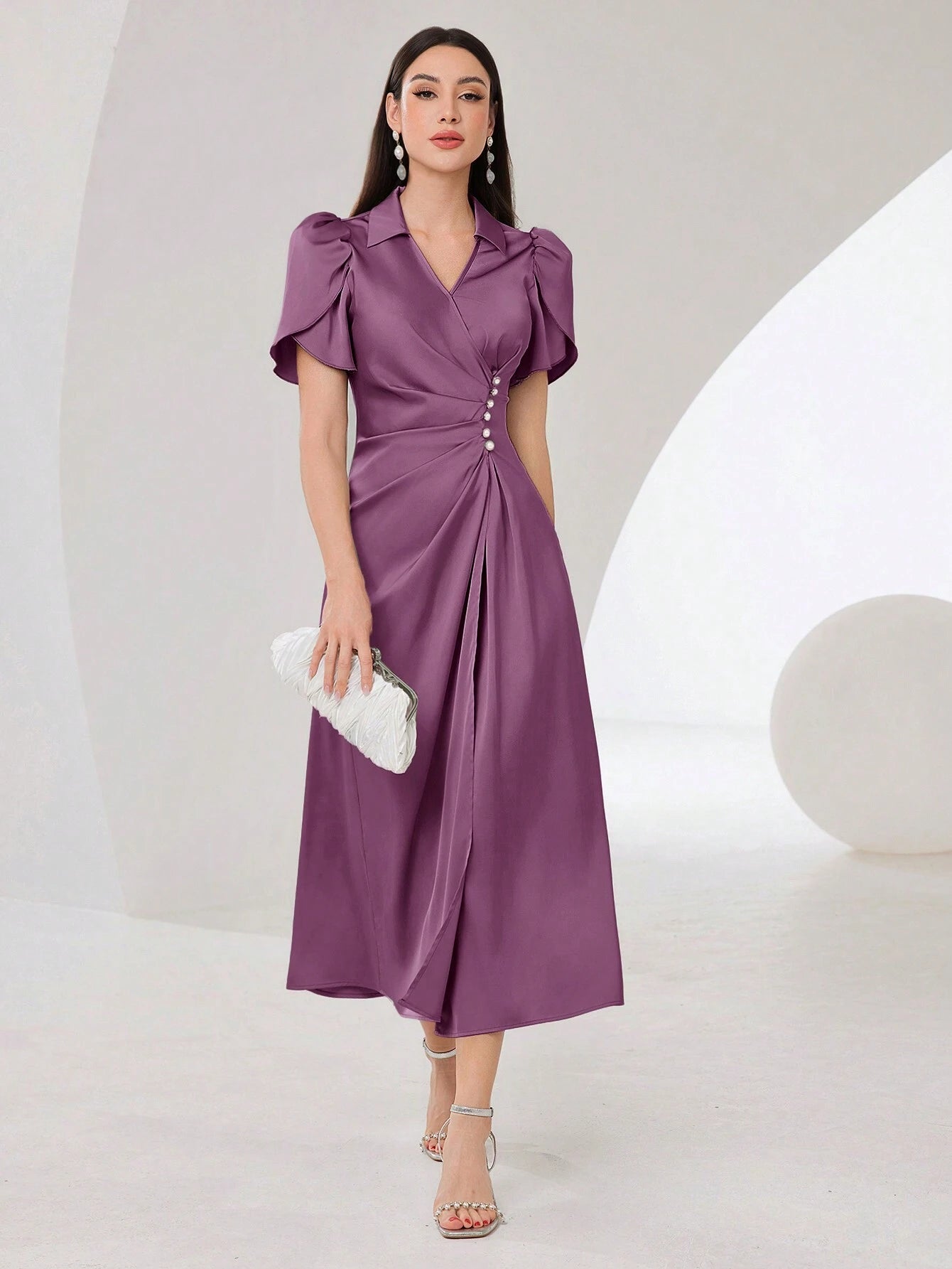 Elegant Evening Party Maxi Dress shein