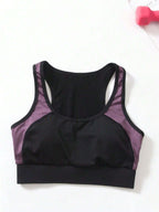 4pcs Women's Yoga Bra, Loose T-Shirt, Sports Leggings And Jogging Suit shein