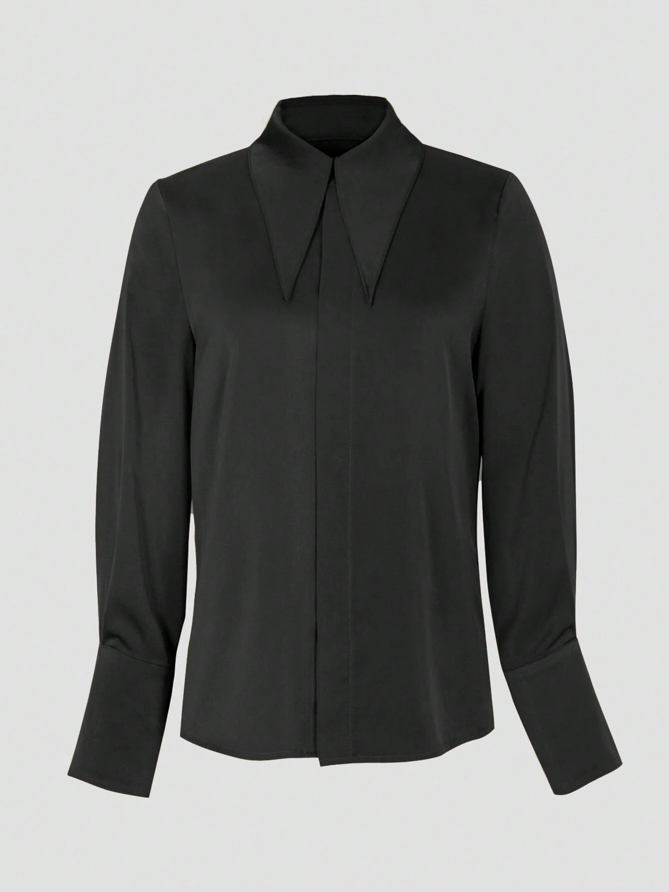 Women's Fashion Long Sleeve Solid Color Shirt