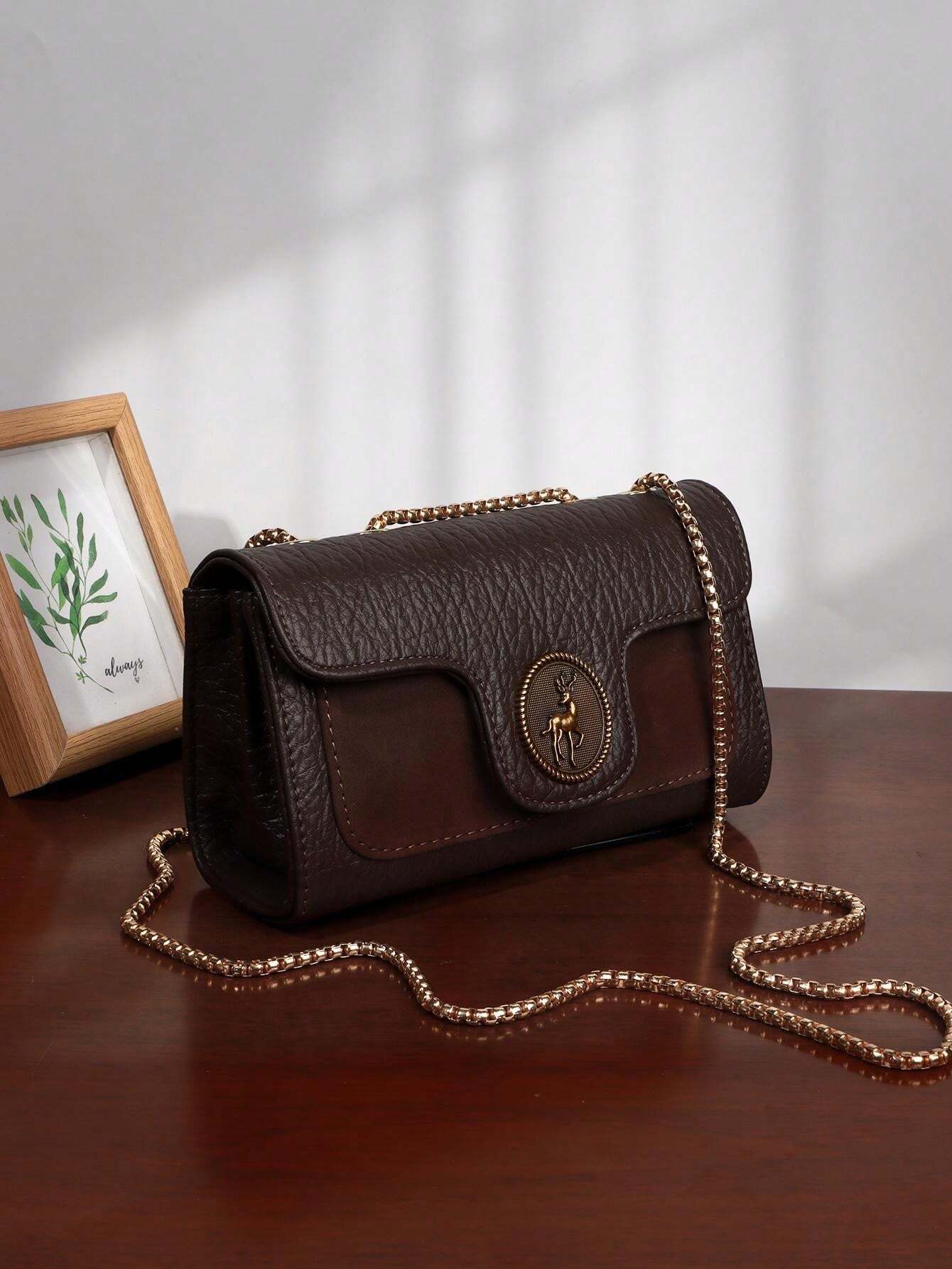 Stylish Retro Women's Shoulder Bag shein