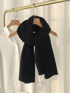 1pc Women's Knitted Versatile Warm Plain Poncho Cape Multifunctional Buttoned Plaid Scarf shein