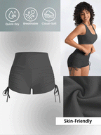 Sport Lifespree Peach Butt Lifting European And American Yoga Shorts High Waist Elastic Running Fitness Tight Sports Shorts shein