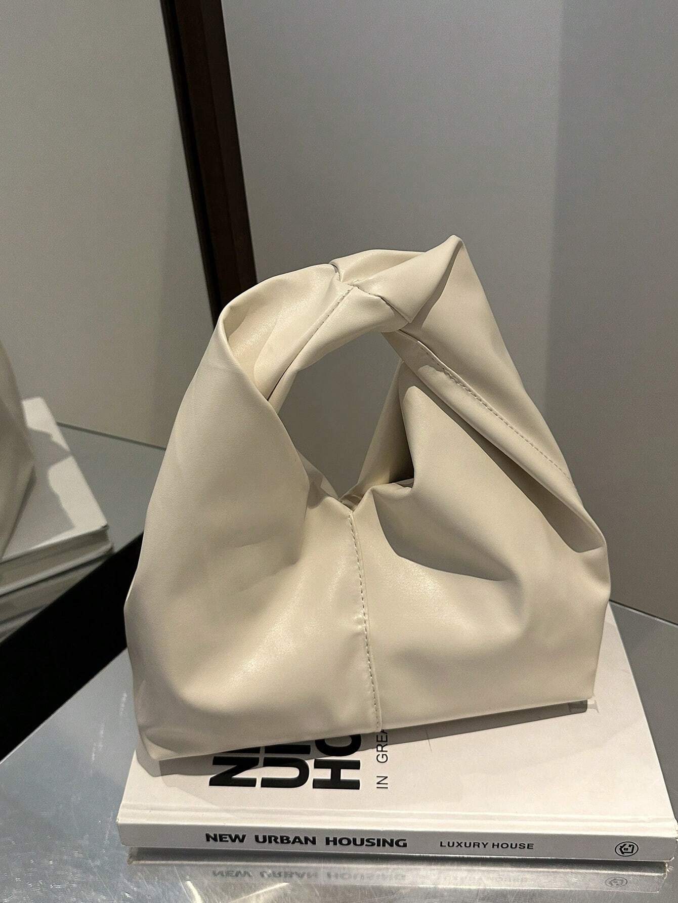 Fashionable & Versatile Solid Color New PU Shoulder Bag shein