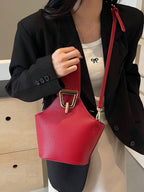High Sense Bag Color Matching Handbag Cross-Body Bucket Bag shein