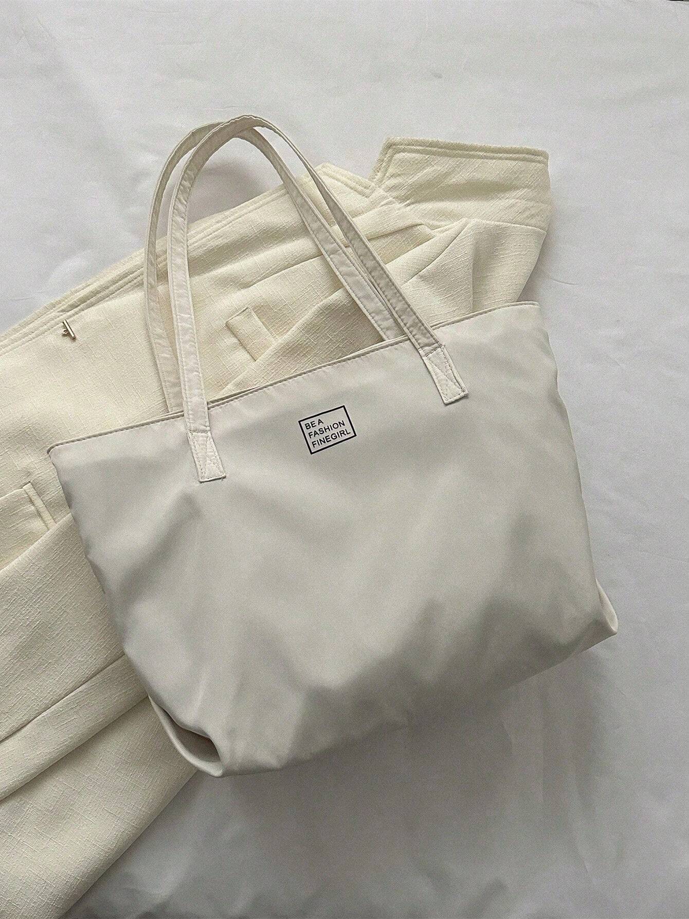 Fashionable,Minimalist,Casual,Large Shoulder Tote Bag shein