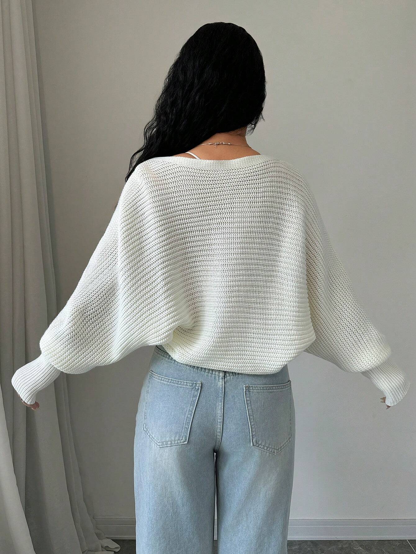 MOOSTA Plain Long Sleeve Minimalist Cropped Cardigan