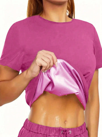 Women's Sweat Enhancing Workout Top Short Sleeve T-Shirt