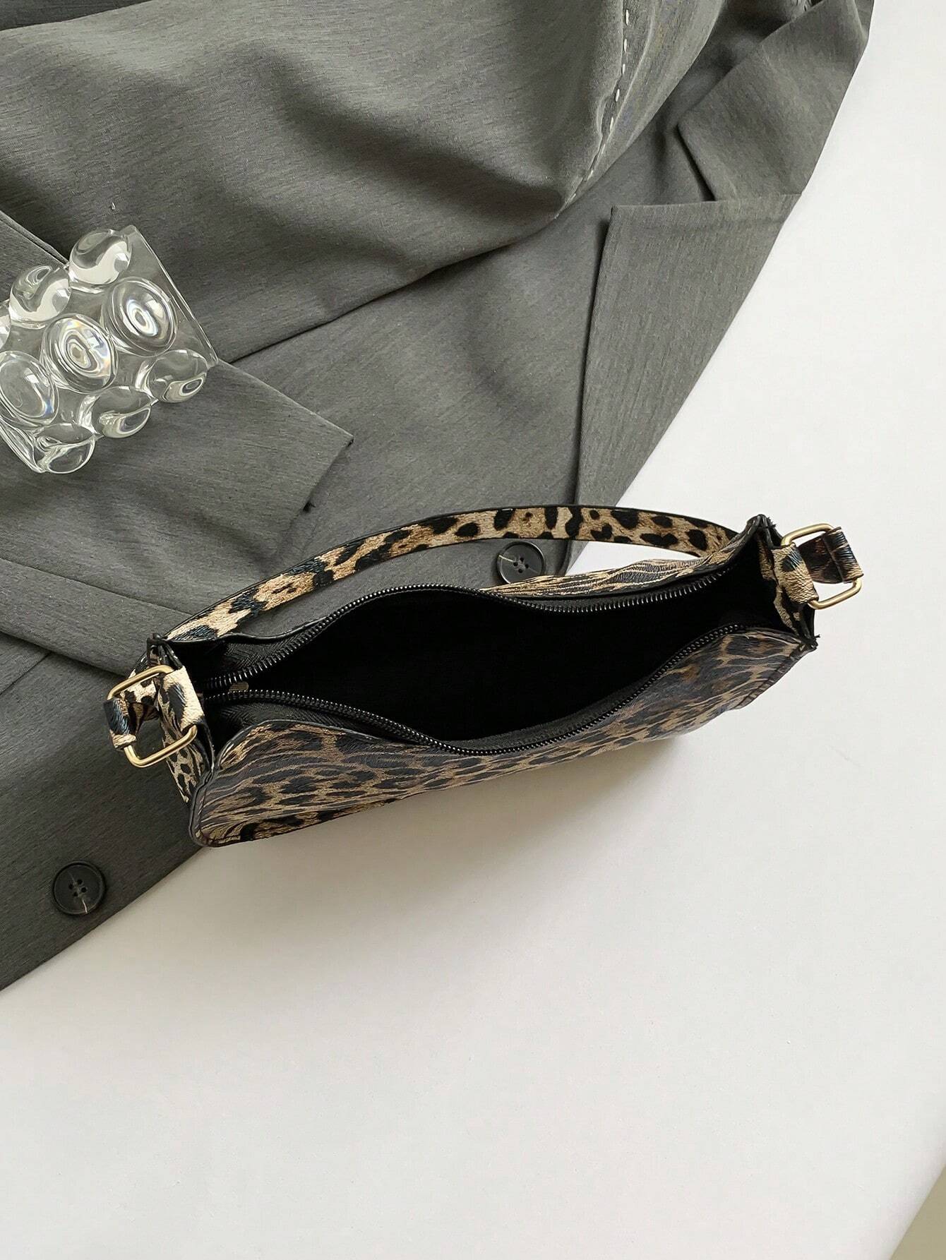 Fashion Women Handbag PU Leather Solid Color Casual Shoulder Bag With Texture shein