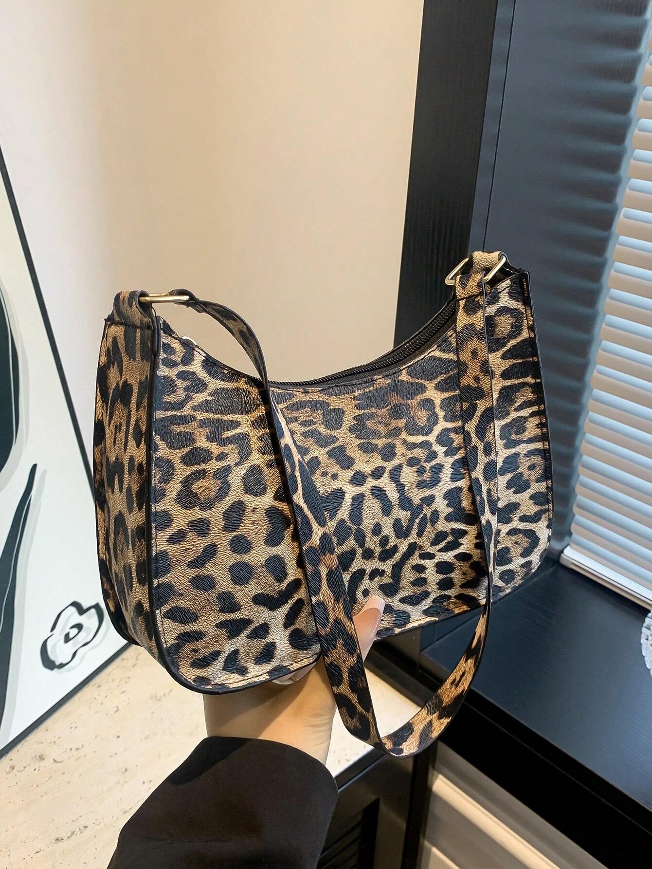 Fashion Women Handbag PU Leather Solid Color Casual Shoulder Bag With Texture shein