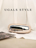 Luxury 2023 Women's Party Prom Crescent Clip Box Evening Clutch Acrylic Transparent Clutch Waterproof Crossbody Bag shein