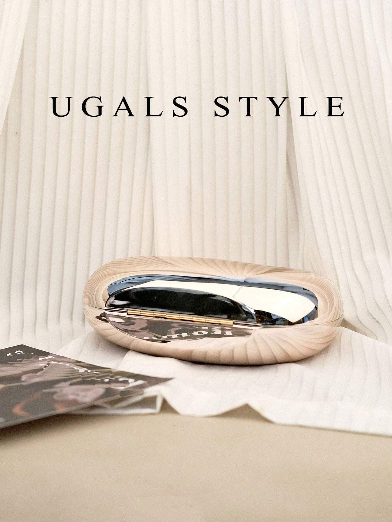 Luxury 2023 Women's Party Prom Crescent Clip Box Evening Clutch Acrylic Transparent Clutch Waterproof Crossbody Bag shein