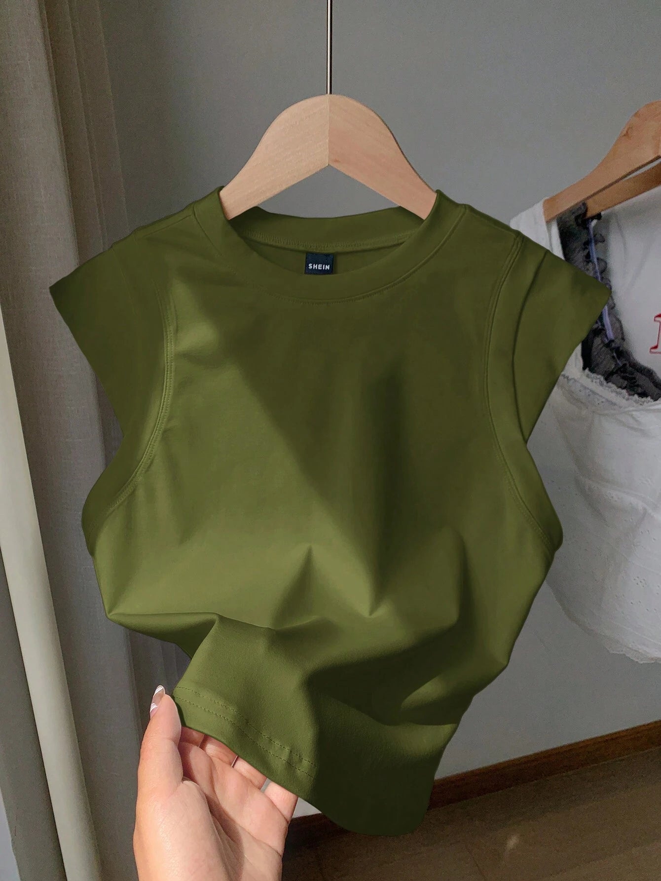 Comfortcana Women Casual Solid Color 2 In 1 T-Shirt shein