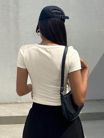 DAZY Crop Short Sleeve T-Shirt