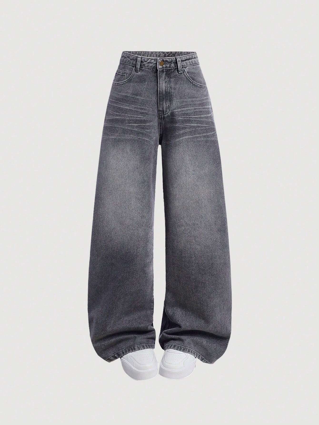 Y2k Vintage Baggy Jeans Wide Leg Denim Pants shein