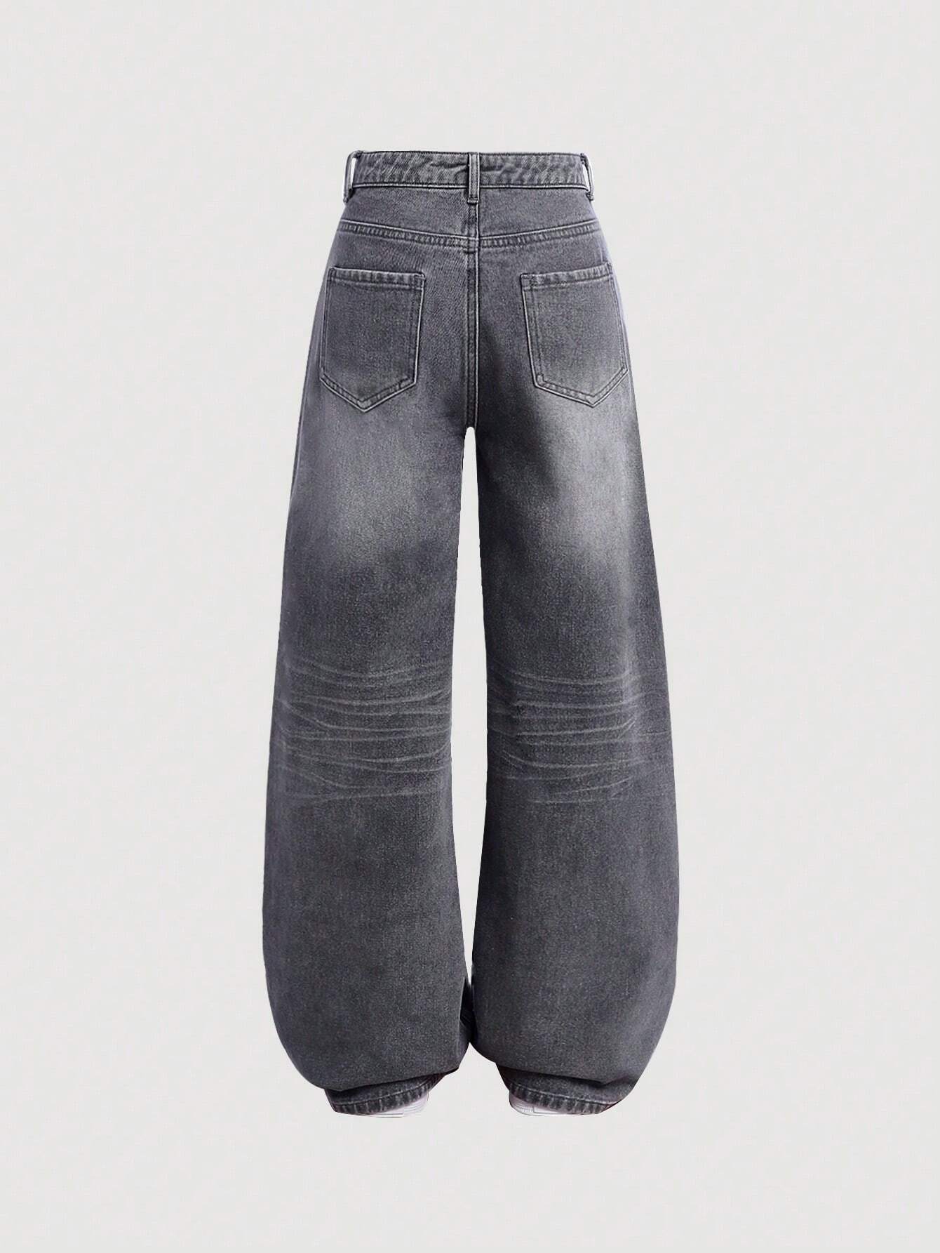 Y2k Vintage Baggy Jeans Wide Leg Denim Pants shein