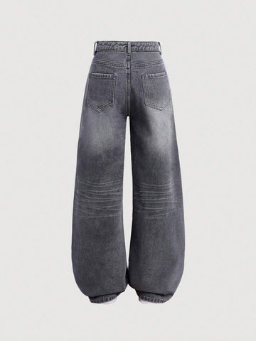 Y2k Vintage Baggy Jeans Wide Leg Denim Pants