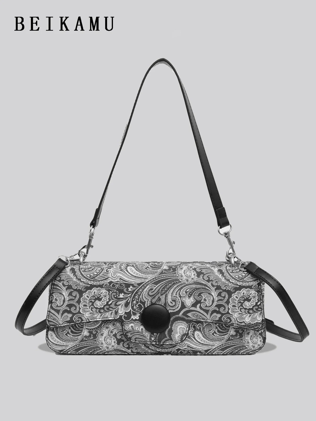 1pc Fashionable Crocodile Pattern Versatile Crossbody Bag With Chain Strap