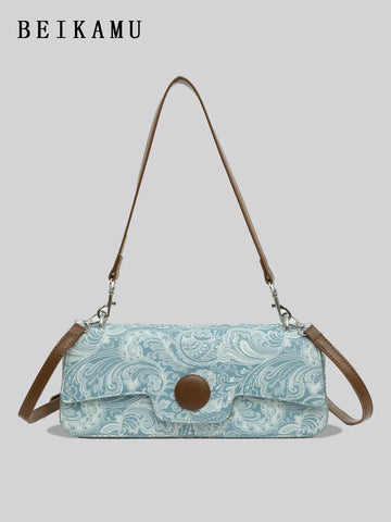 1pc Fashionable Crocodile Pattern Versatile Crossbody Bag With Chain Strap