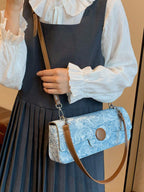 1pc Fashionable Crocodile Pattern Versatile Crossbody Bag With Chain Strap shein