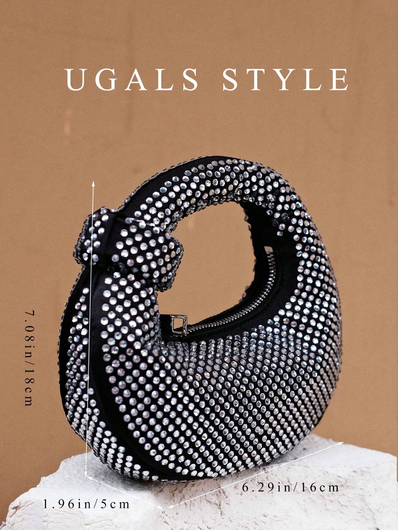 Luxury 2023 Women's Party Prom Crescent Clip Box Evening Clutch Acrylic Transparent Clutch Waterproof Crossbody Bag shein