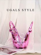 Luxury 2023 Women's Party Prom Crescent Clip Box Evening Clutch Acrylic Transparent Clutch Waterproof Crossbody Bag shein