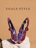 Luxury 2023 Women's Party Prom Crescent Clip Box Evening Clutch Acrylic Transparent Clutch Waterproof Crossbody Bag shein