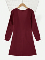 LUNE Solid Open Front Pocket Patched Coat shein