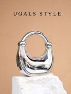 Luxury 2023 Women's Party Prom Crescent Clip Box Evening Clutch Acrylic Transparent Clutch Waterproof Crossbody Bag shein