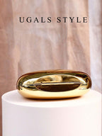 Luxury 2023 Women's Party Prom Crescent Clip Box Evening Clutch Acrylic Transparent Clutch Waterproof Crossbody Bag shein