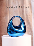 Luxury 2023 Women's Party Prom Crescent Clip Box Evening Clutch Acrylic Transparent Clutch Waterproof Crossbody Bag shein