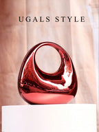 Luxury 2023 Women's Party Prom Crescent Clip Box Evening Clutch Acrylic Transparent Clutch Waterproof Crossbody Bag shein